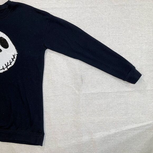 The Nightmare Before Christmas Jack Skellington Sequin Sweatshirt | Small - Picture 4 of 7